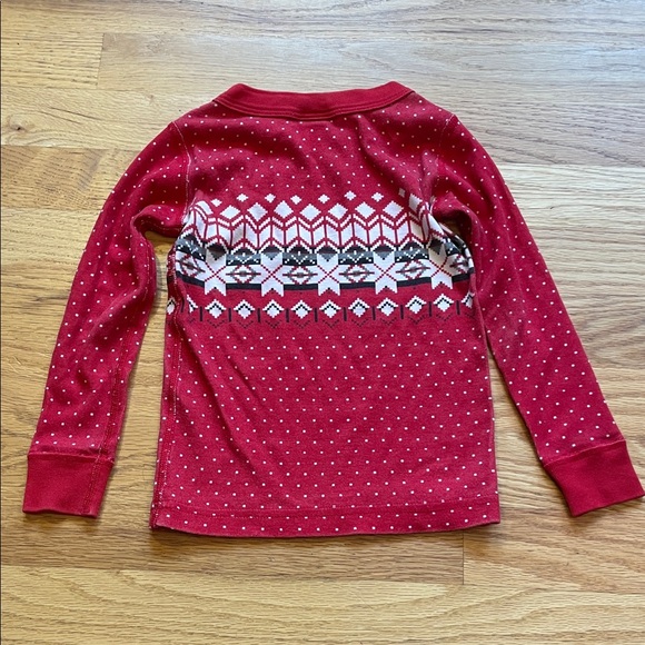 Hanna Andersson-Holiday HannaJams in Ribbon Red Fairisle - Picture 8 of 15